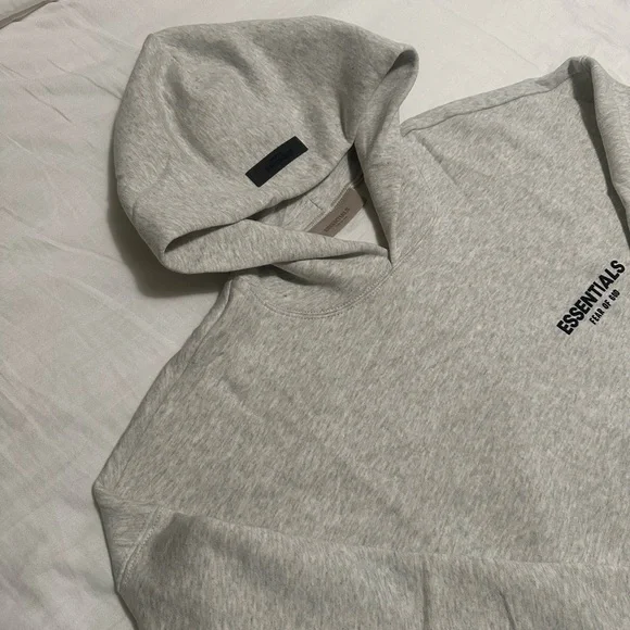 Fear of God Essentials Hoodies Pullover Light Oatmeal - Picture 11 of 16